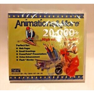 IMSI Selectsoft Animation & More 20,000 High Impact Graphics CD-ROM Windows XP